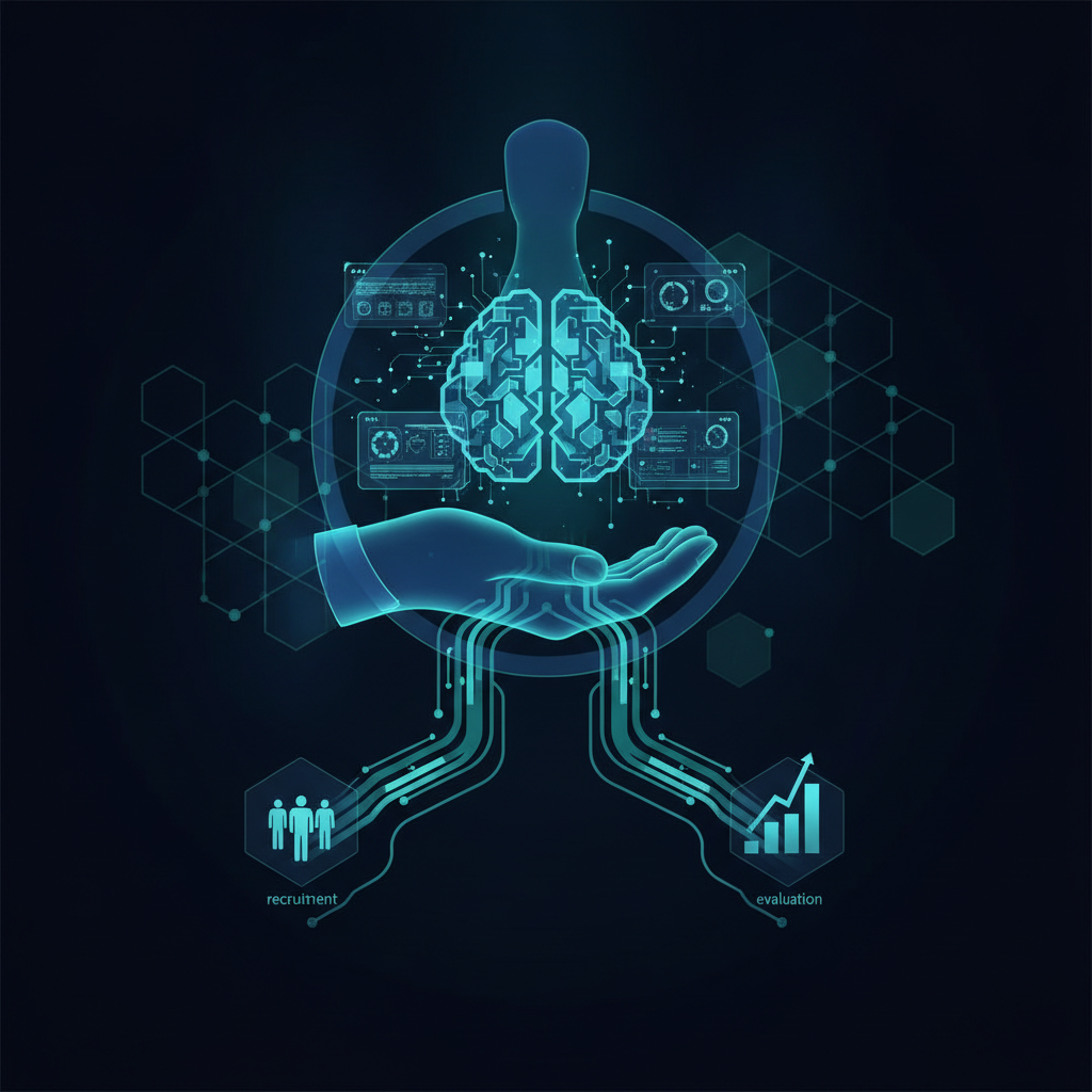 Illustration éditoriale : AI Act et logiciels RH : obligations employeur