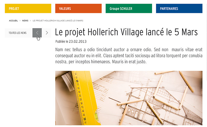 Hollerich Village website