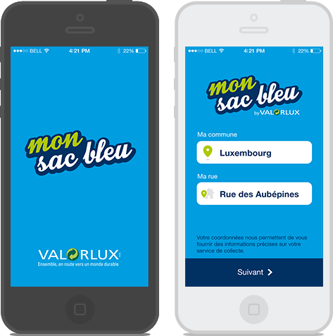Application mobile Valorlux